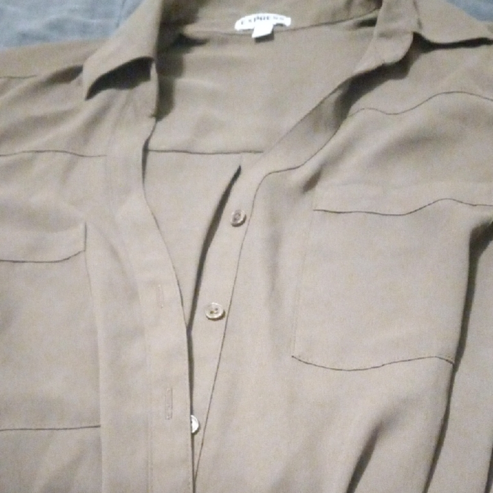 Express Olive Green Top
